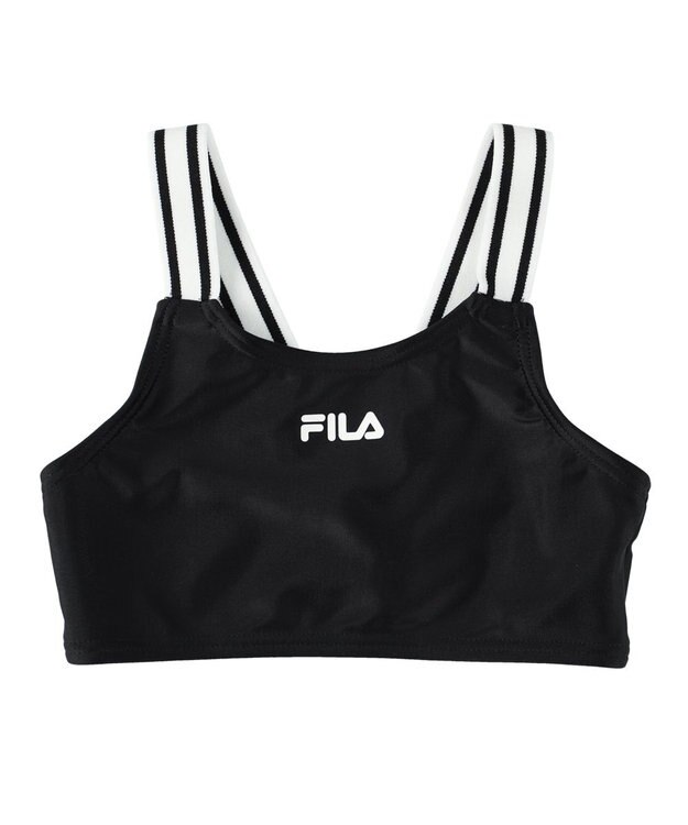 OP／FILA 【FILA】ゆったりシルエットTシャツ付き水着３点セット ブラック