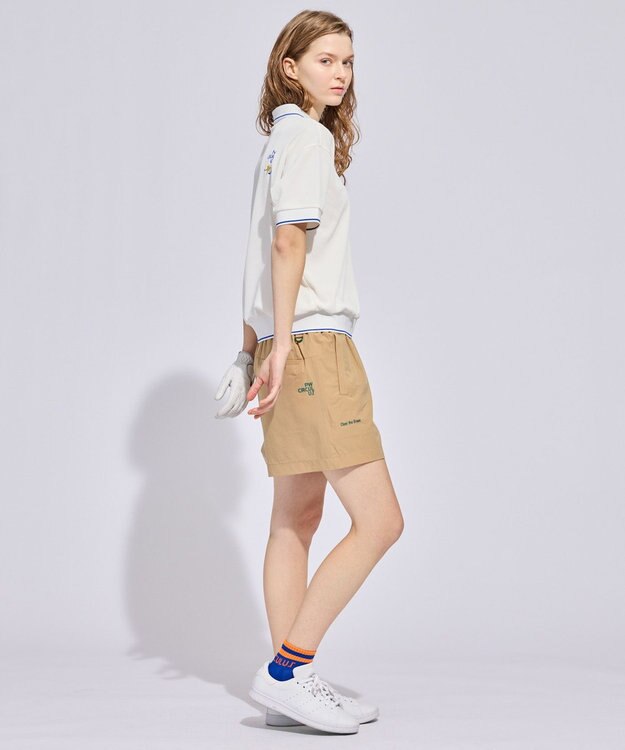 PW CIRCULUS 【WOMEN】ギャザリングショーツ ゴルフウェア レディース ベージュ系
