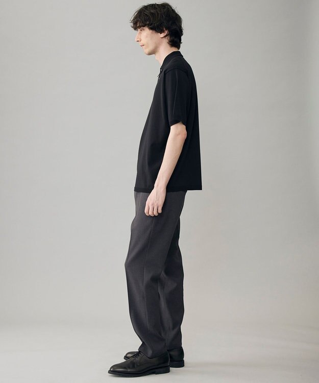 UNFILO MENS 【OCEANS 雑誌・web・YouTube 掲載】WOOL TOUCH 機能美パンツ スリム【東レ開発のウール見え高機能素材】 チャコール