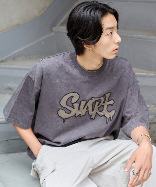 WEGO 【ユニセックス着用ITEM】ワッペンロゴドロストBIG　T（SS） グレーその他