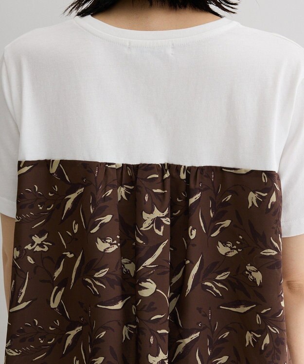 Green Parks スカーフドッキングプルオーバー Brown