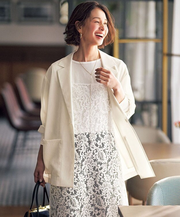 UNFILO シアー オーバージャケット エクリュ