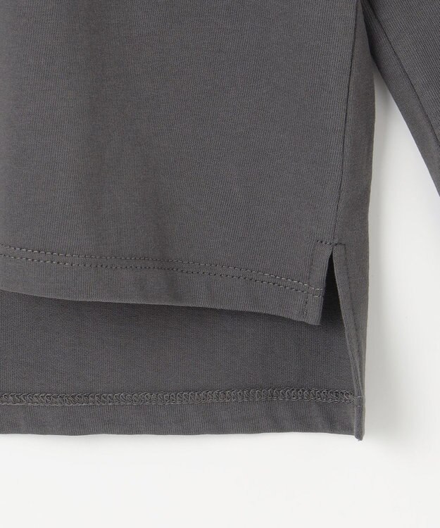 23区 【SLOW/一部店舗限定】MVSコットン フレア袖 ロゴTシャツ グレー系