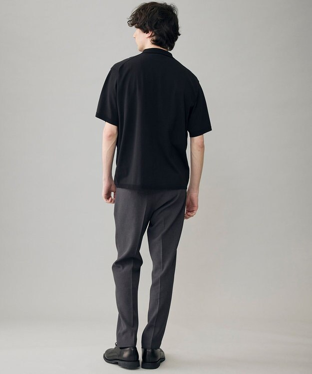 UNFILO MENS 【OCEANS 雑誌・web・YouTube 掲載】WOOL TOUCH 機能美パンツ スリム【東レ開発のウール見え高機能素材】 チャコール