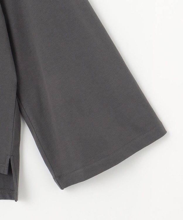 23区 【SLOW/一部店舗限定】MVSコットン フレア袖 ロゴTシャツ グレー系