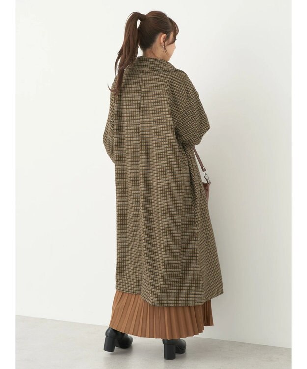 earth music&ecology ステンカラーコート（チェック） Check