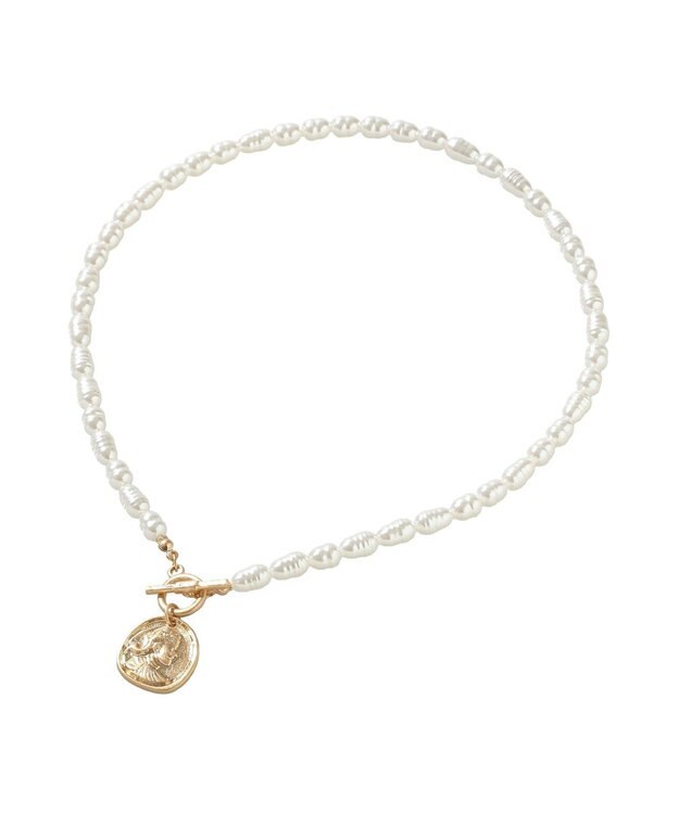 Green Parks コインパールマンテルネックレス Gold