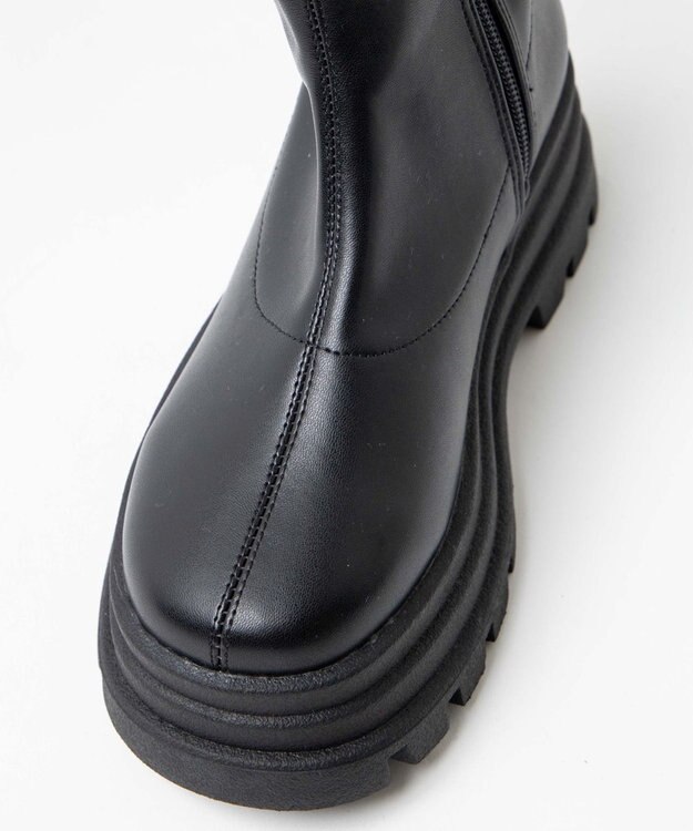 WEGO ボリュームロングブーツ ブラック