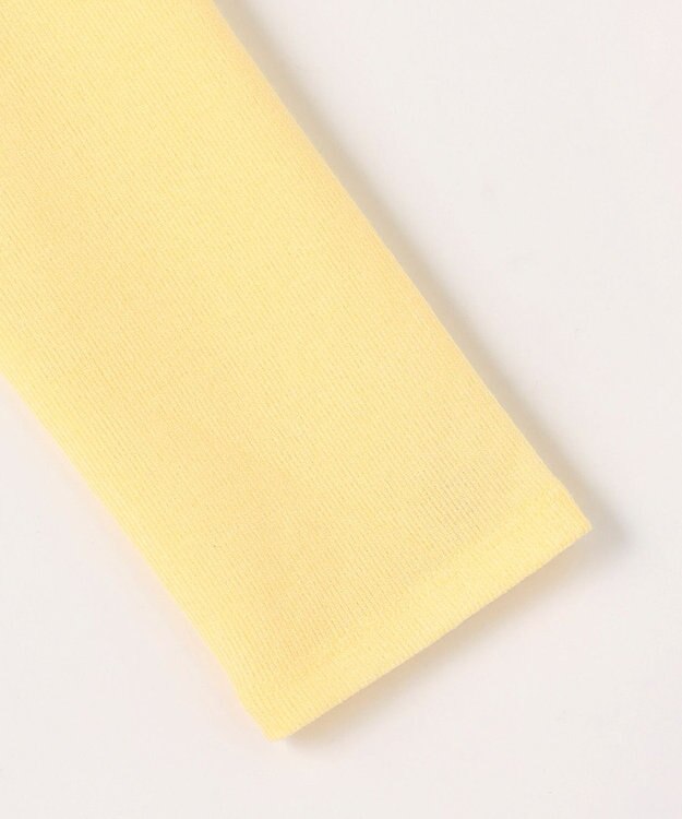 ANY クリアラメフライスヘンリーネックプルオーバー イエロー