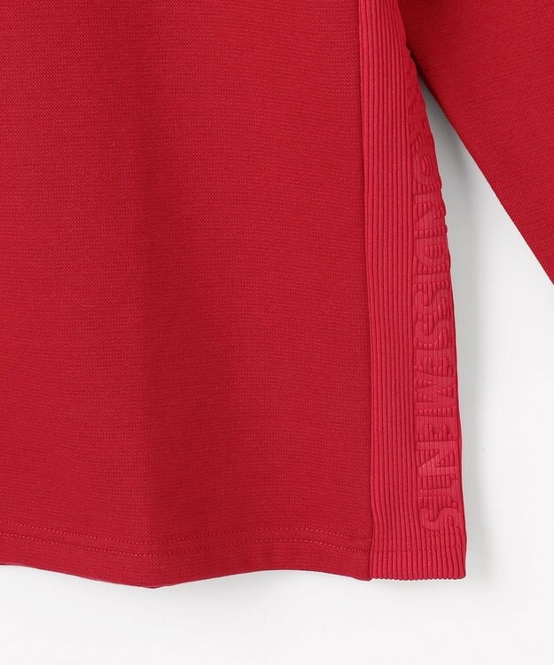 23区GOLF 【MEN】カノコダンボール裏起毛長袖ポロシャツ レッド系