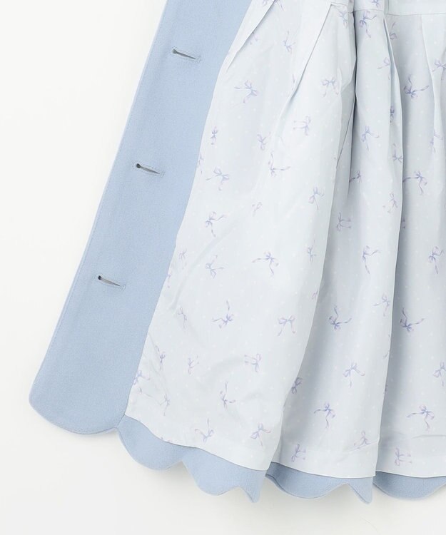 ANY KIDS ウール ライク コート サックスブルー