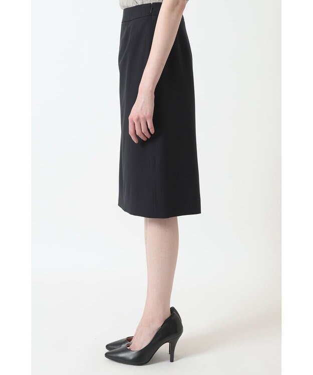 DAKS ウールタイトスカート ネイビー