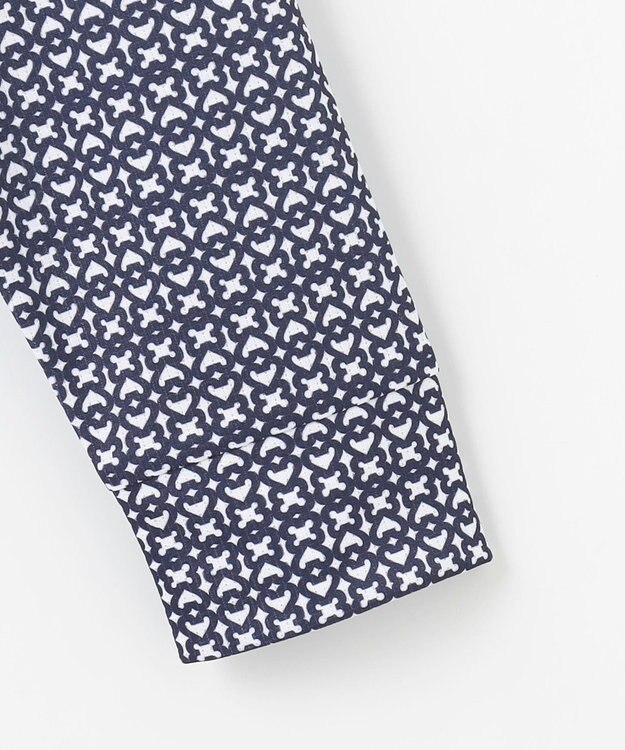 23区GOLF 【WOMEN】サンベールメッシュ モノグラムハーフジップ ネイビー系5