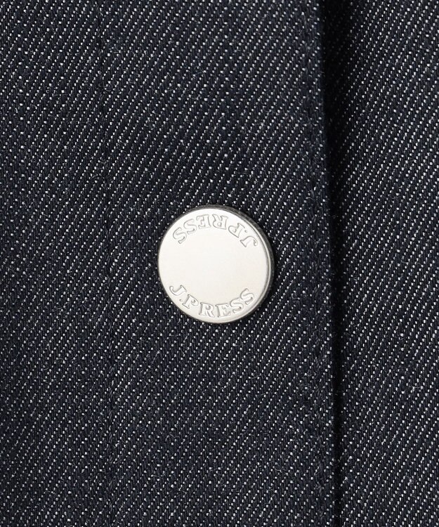 J.PRESS LADIES S セルロースシャンブレー ジャケット ネイビー系