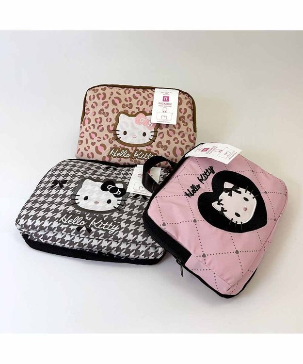 ROOTOTE 8396【サンリオ】 IP.マキシ.パッカブル..ハローキティ-A 01：ハウンドトゥース