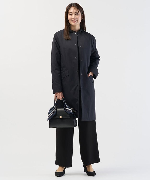 J.PRESS LADIES 【2way】フラップノーブル バッグ ブラック系