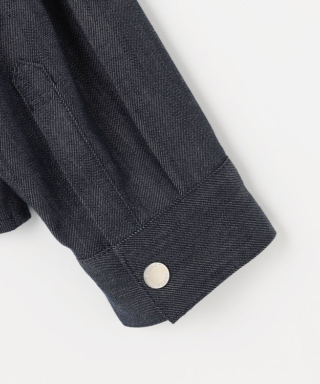 J.PRESS LADIES S セルロースシャンブレー ジャケット ネイビー系