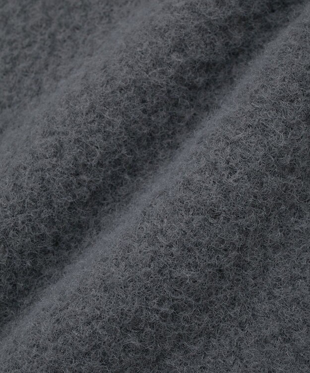 earth music&ecology パウダーシャギー畦プルオーバー Charcoal Gray