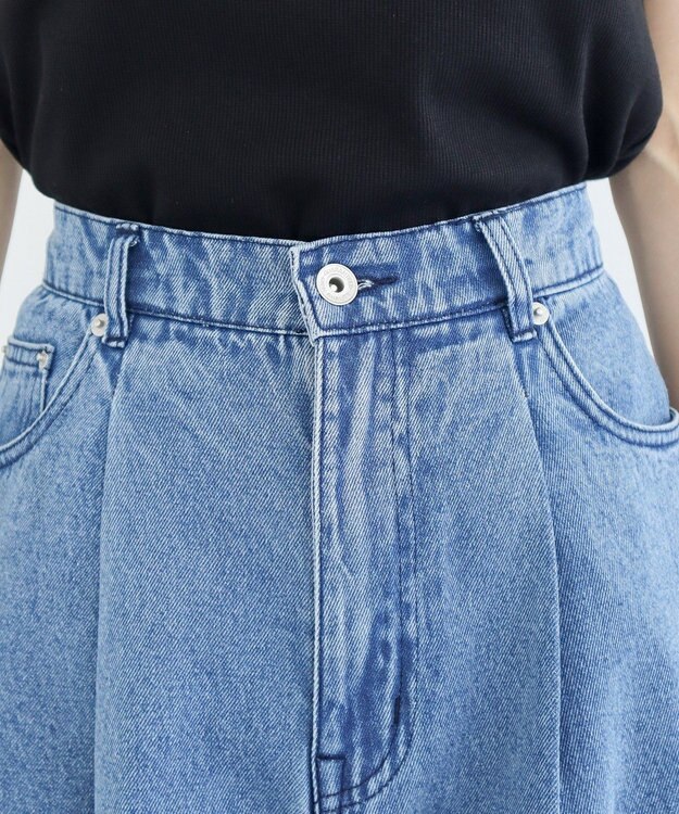 Green Parks ・ＳＵＧＡＲ　ＳＰＯＯＮ　デニムワイドパンツ Indigo