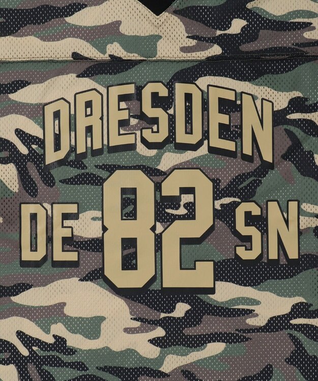 WEGO 【ユニセックス着用ITEM/MLサイズ展開】カモフラナンバリングホッケーT（LS） カーキ