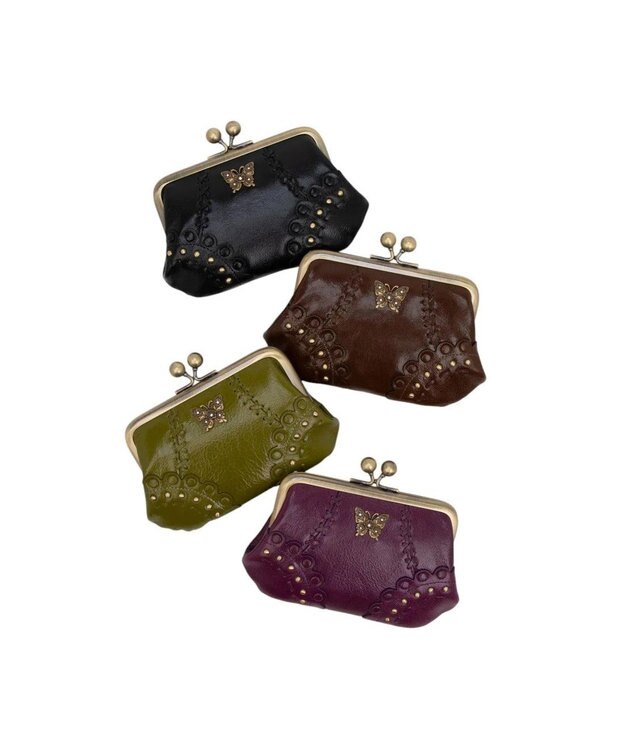 ANNA SUI マチルダ 口金ミニ財布 カーキ
