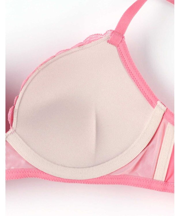 AMPHI ノンワイヤーブラ ショーツセット モールドカップを使用 自然なまるみのあるバストシルエット 【ノンワイヤーブラ＆ショーツセット】 上下セット ブラ BCC234 アンフィ／ワコール ピンク