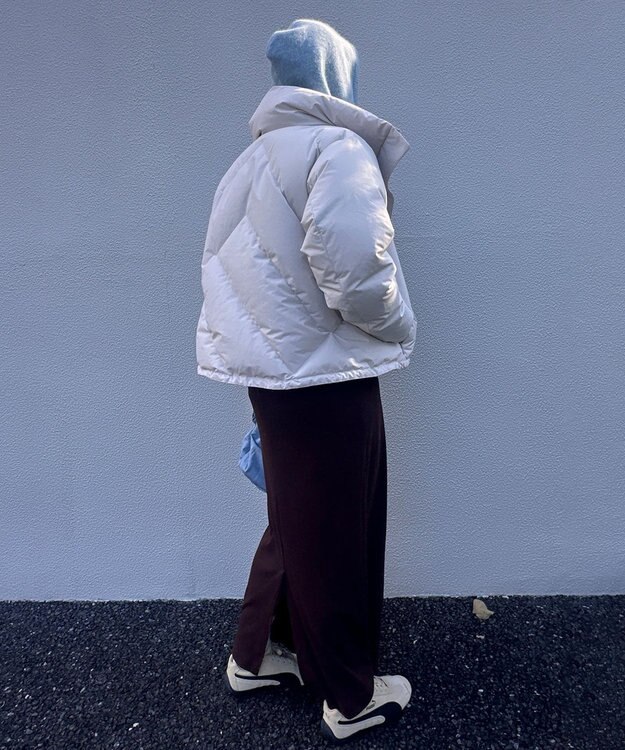 KWD 【日本製/高品質ダウン】STAND COLLAR DOWN BLOUSON ダウンブルゾン アイボリー