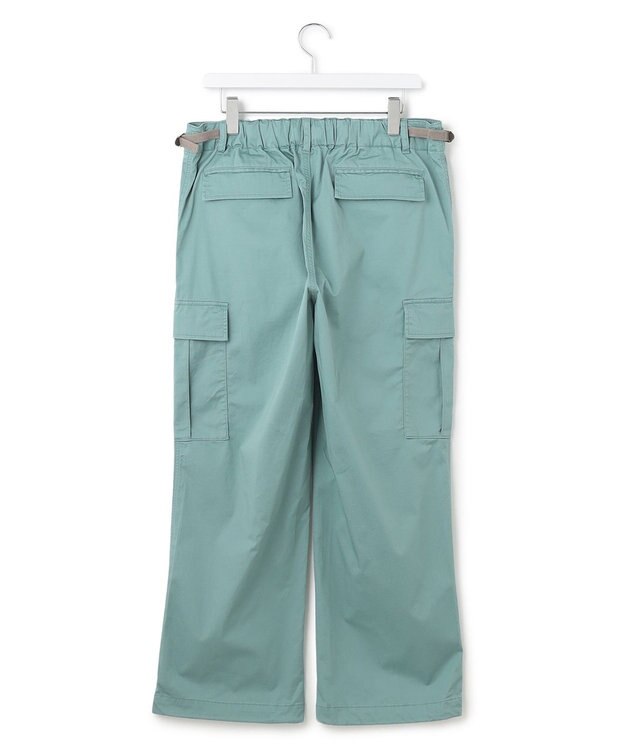 J.PRESS YORK STREET 【UNISEX】サテンストレッチ イージーカーゴパンツ ライトグリーン系