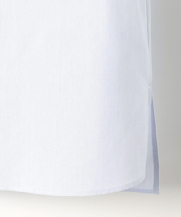 J.PRESS LADIES 【WEB限定カラーあり】COTTON TEX ブラウス ライトグレーストライプ系