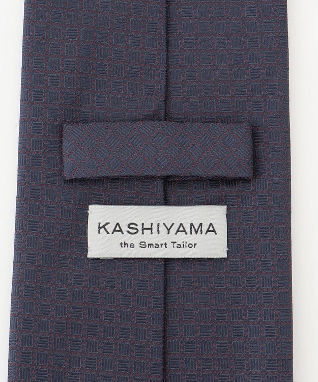 KASHIYAMA KASHIYAMAオリジナル【JAPAN MADE】ジオメトリックネクタイ レッド