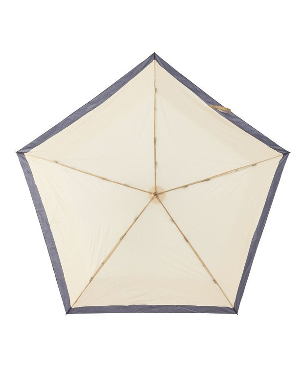 MOONBAT Magical tech(マジカルテック) 超軽量 折りたたみ傘 72g 55cm 大きめ ヘムボーダー UV ベージュ