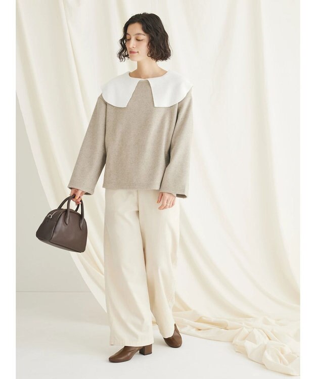 CRAFT STANDARD BOUTIQUE 圧縮ニットソープルオーバー Beige