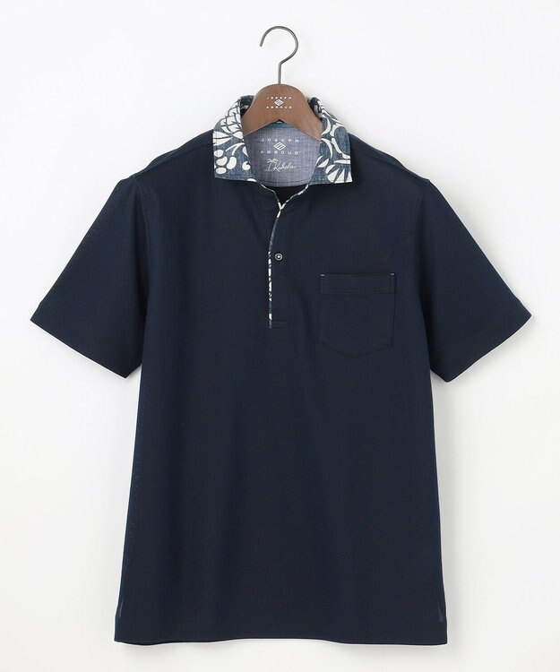 JOSEPH ABBOUD 【キングサイズ・老舗アロハブランドと21年愛されるポロシャツがコラボ】KAHALA ALOHA ダディポロ ネイビー系