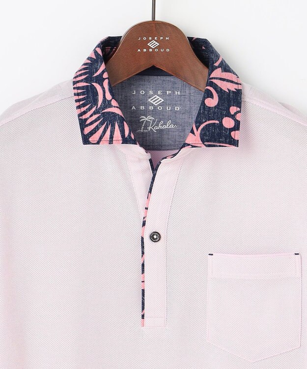 JOSEPH ABBOUD 【キングサイズ・老舗アロハブランドと21年愛されるポロシャツがコラボ】KAHALA ALOHA ダディポロ ピンク系
