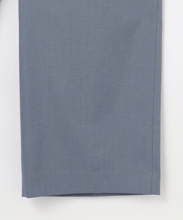 J.PRESS LADIES 【WEB限定カラーあり・セットアップ対応・洗える・撥水・防汚】コットンFITTYシャーク ワイド アンクル パンツ ダルブルー系