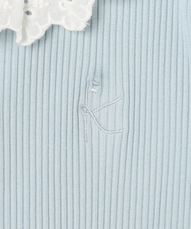 組曲 KIDS 【110-140㎝】フリルリブ2WAY トップス サックスブルー系