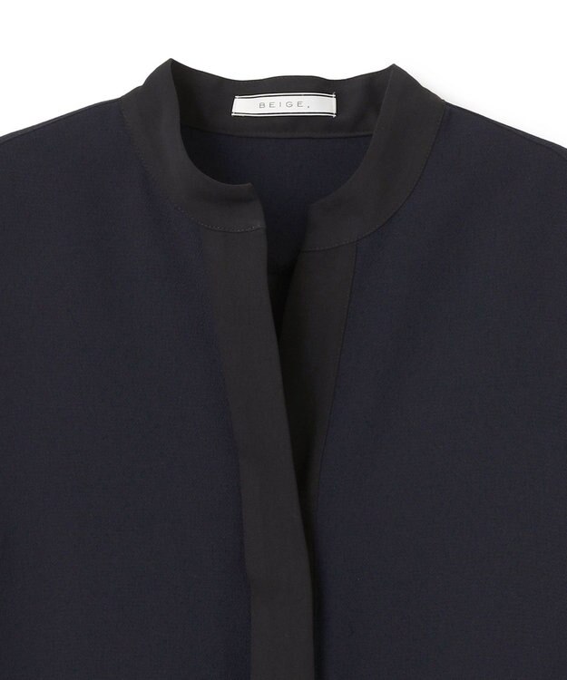 BEIGE， REINE / スキッパードレス Navy x Black