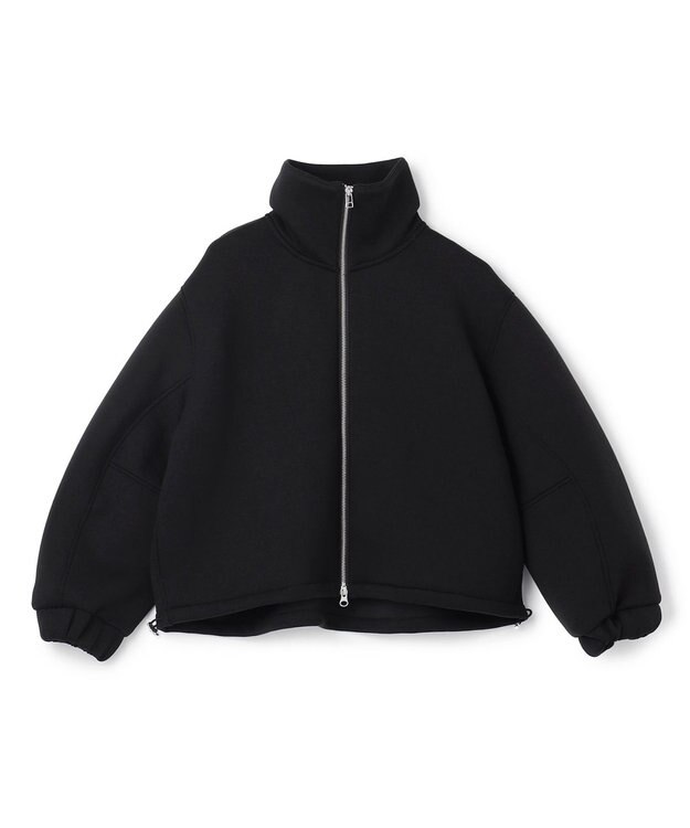 UNFILO L 【野呂佳代さん着用】BEAUTY FORM JERSEY+ ZIPブルゾン 【WEB限定】ブラック