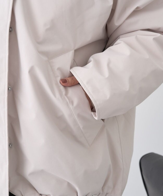 earth music&ecology フーデットパファーコート Beige