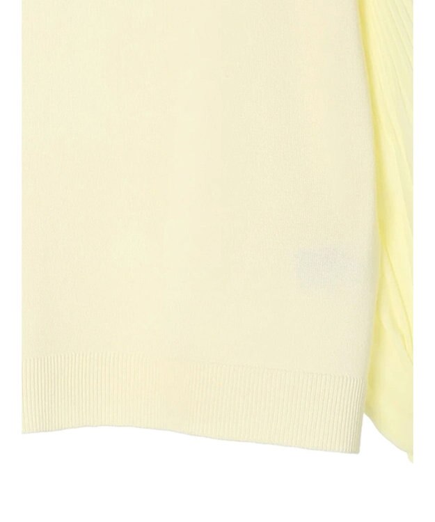 Green Parks プリーツ袖ニットプルオーバー Yellow