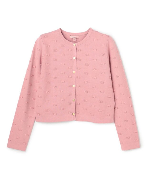 TOCCA RIBBON BLOOM カーディガン ピンク系