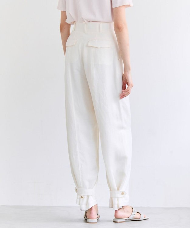 BEIGE， BERNARD / リネン混 ヘムタグ 2WAYパンツ Ecru