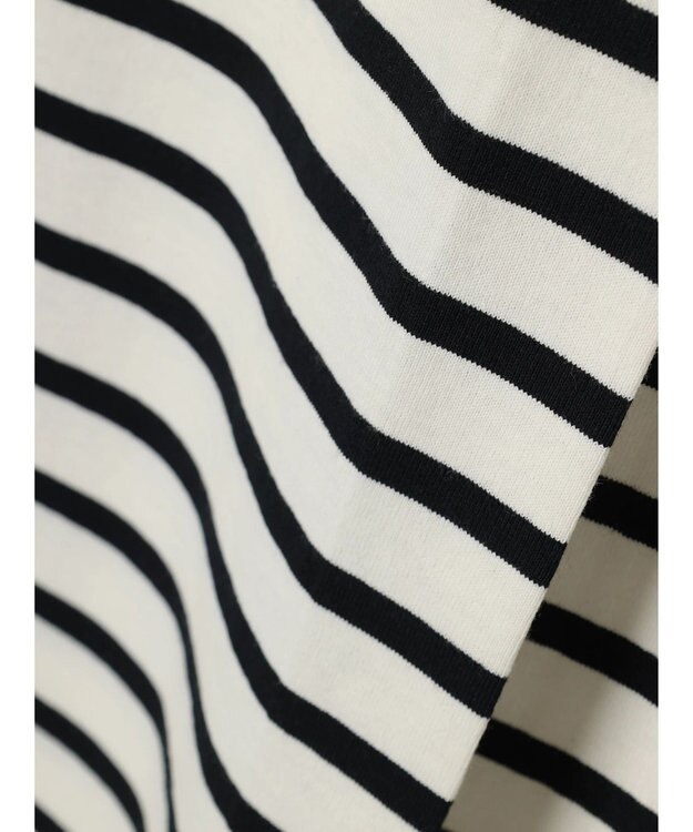 earth music&ecology ボクシーノースリーブチュニック Border