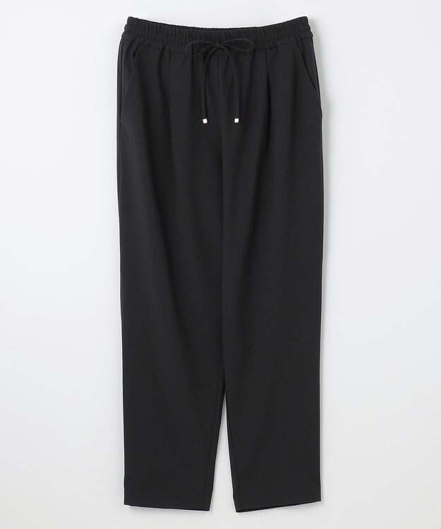 ANY 【洗濯機可/接触冷感/UVケア】イージーケアライトストレッチテーパードパンツ ブラック