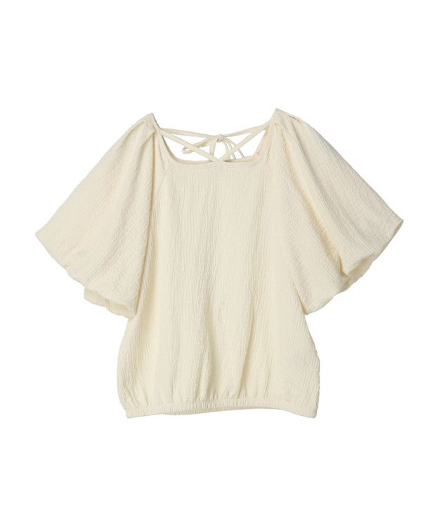 earth music&ecology バルーンスリーブプルオーバー Off White