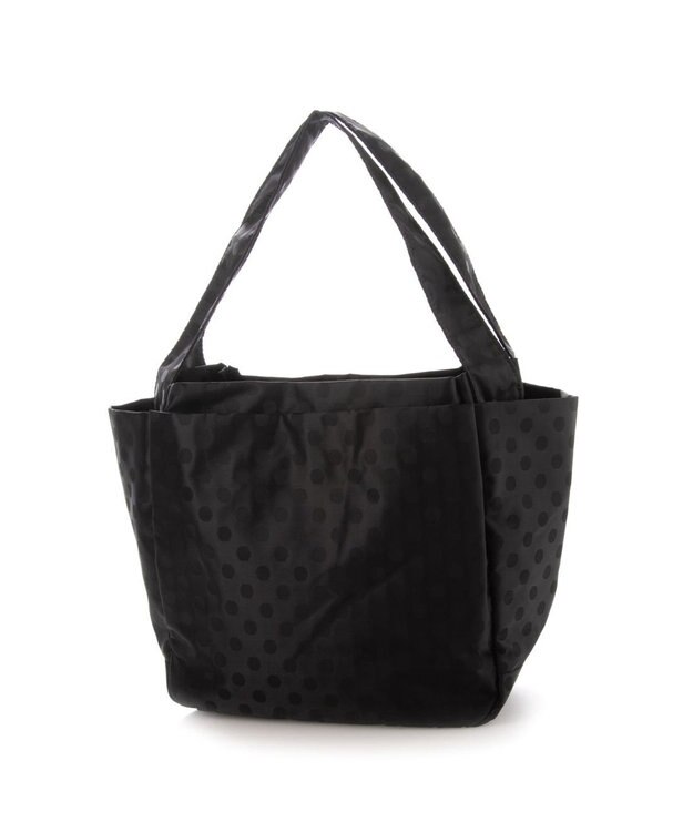 Y'SACCS 【Y’SACCS vous et】ドットジャカードトート Mサイズ ブラック