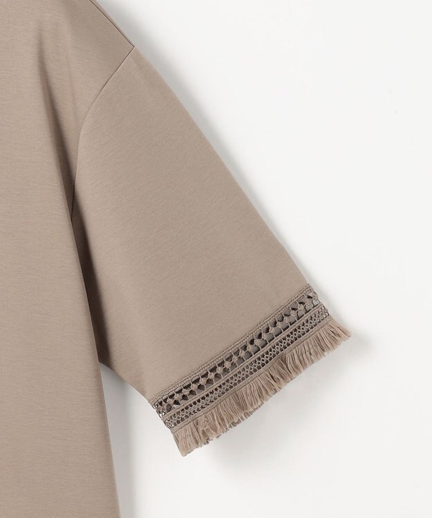 自由区 L コンパクトハイゲージフリンジ Tシャツ カーキ