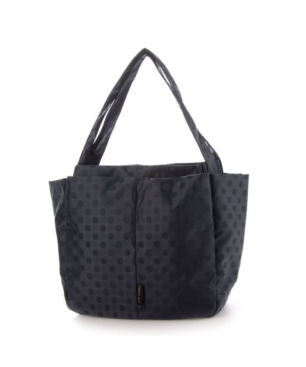 Y'SACCS 【Y’SACCS vous et】ドットジャカードトート Mサイズ ネイビー