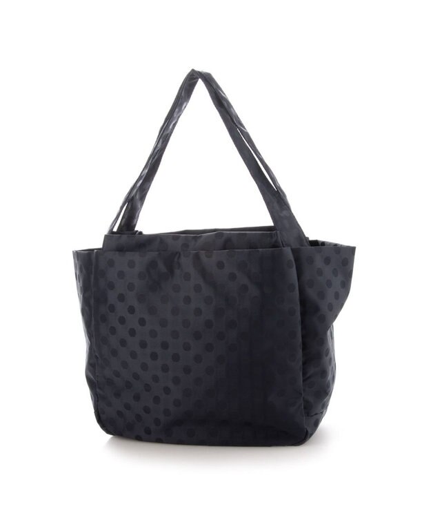 Y'SACCS 【Y’SACCS vous et】ドットジャカードトート Mサイズ ネイビー