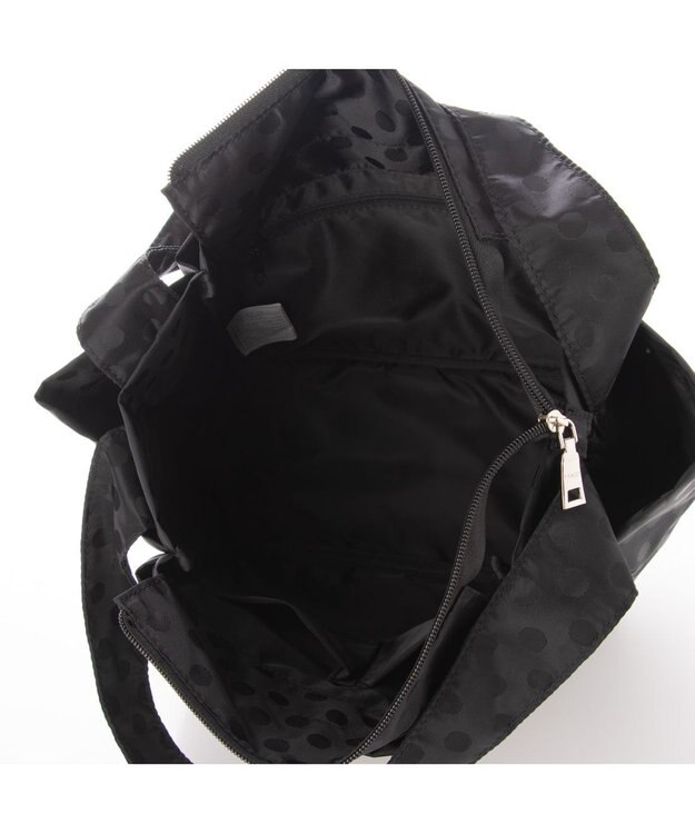 Y'SACCS 【Y’SACCS vous et】ドットジャカードトート Mサイズ ブラック